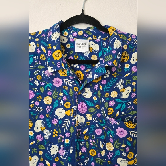 Men's Peanuts Short Sleeves Woven Shirt Size XL - Picture 11 of 14